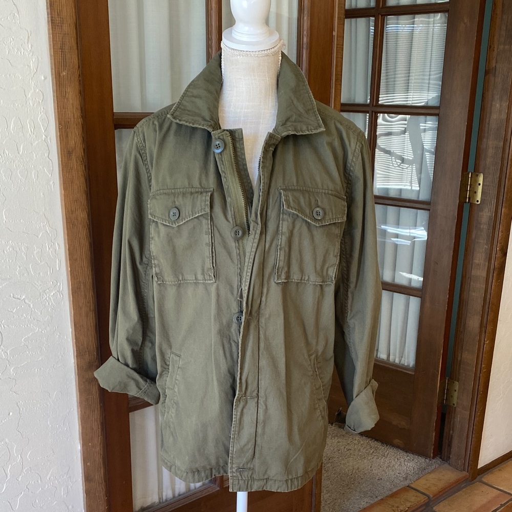 🎉 EXCELLENT ‼️ AMERICAN EAGLE GREEN ARMY JACKET‼️